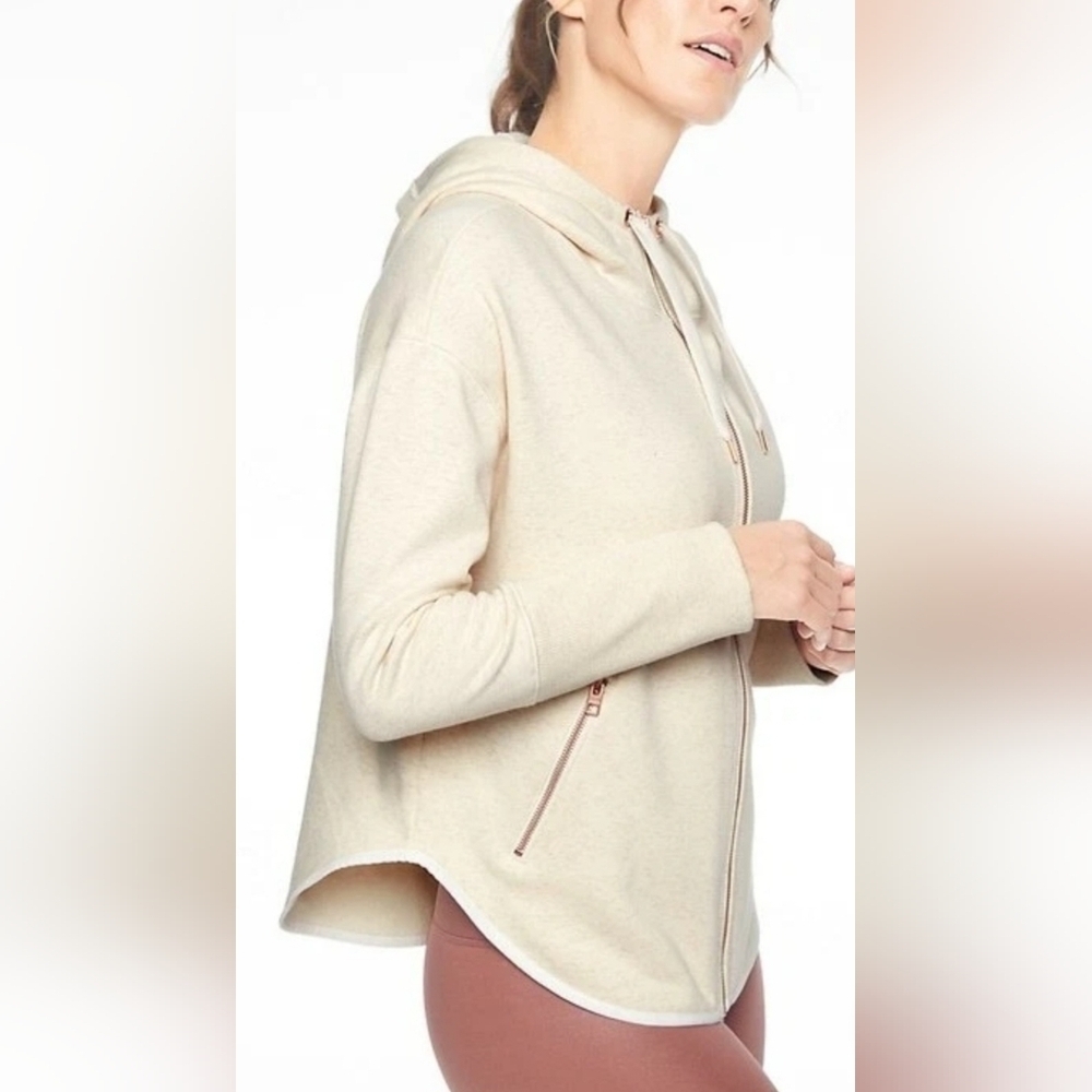 Athleta Fleece Hoodie size M - Picture 2 of 7